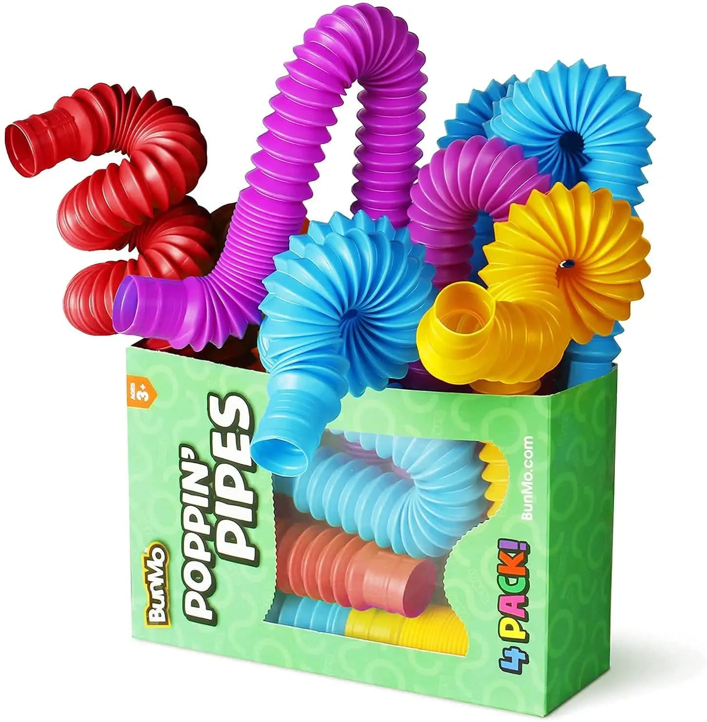 Product photo: Colorful Mini Pop Tubes - Sensory Play for Kids